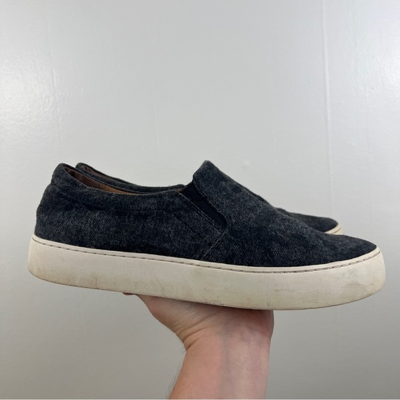 Frye Lena Slip On Sneaker Charcoal Gray Camo Print Platform Size 8 - Picture 2 of 10